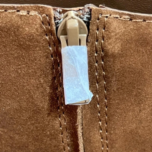 Loeffler Randall Suede Blakely Heeled Boots-Brown-Women’s size 9-Block Heel-NEW - Picture 8 of 13